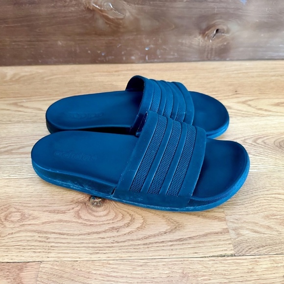 adidas Adilette Cloudfoam Mono Core Black Men's 5, Women's 6 Medium - Picture 3 of 6